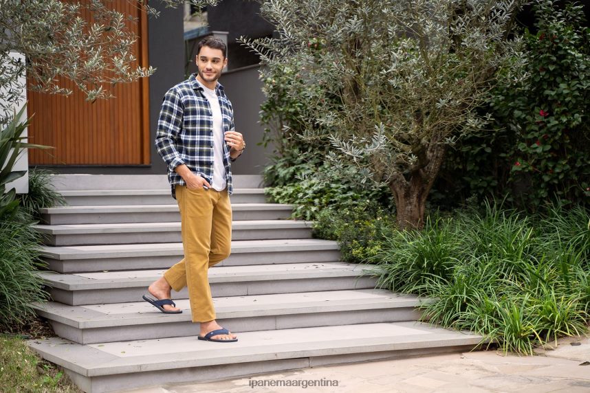 hombres contraste azul marino Ipanema Véneto calzado 082D62456