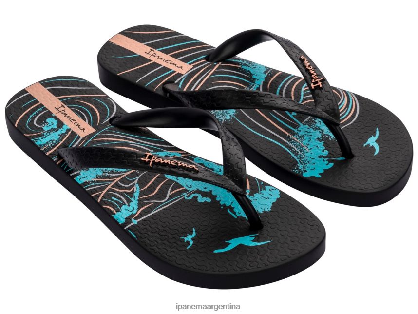 hombres negro Ipanema mar de verano calzado 082D62445