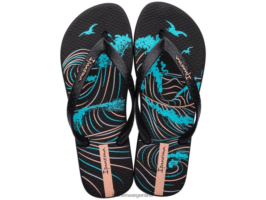 hombres negro Ipanema mar de verano calzado 082D62445