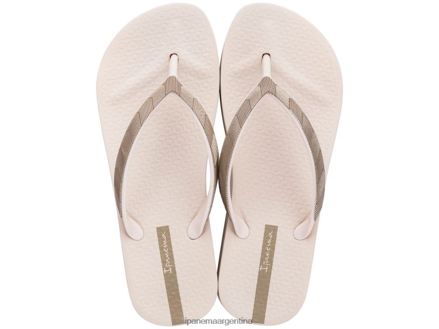 mujer Marfil Ipanema cuña de malla tex calzado 082D62205