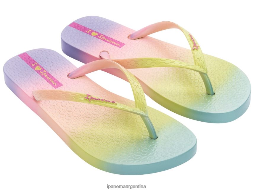 mujer arcoiris pastel Ipanema vibraciones de california calzado 082D6296