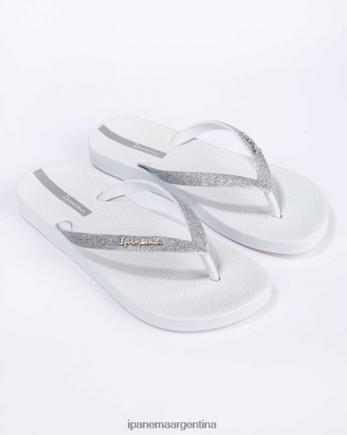 mujer blanco Ipanema brillo anatómico lolita calzado 082D6277