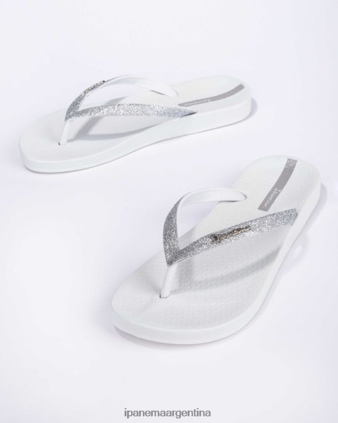 mujer blanco Ipanema brillo anatómico lolita calzado 082D6277