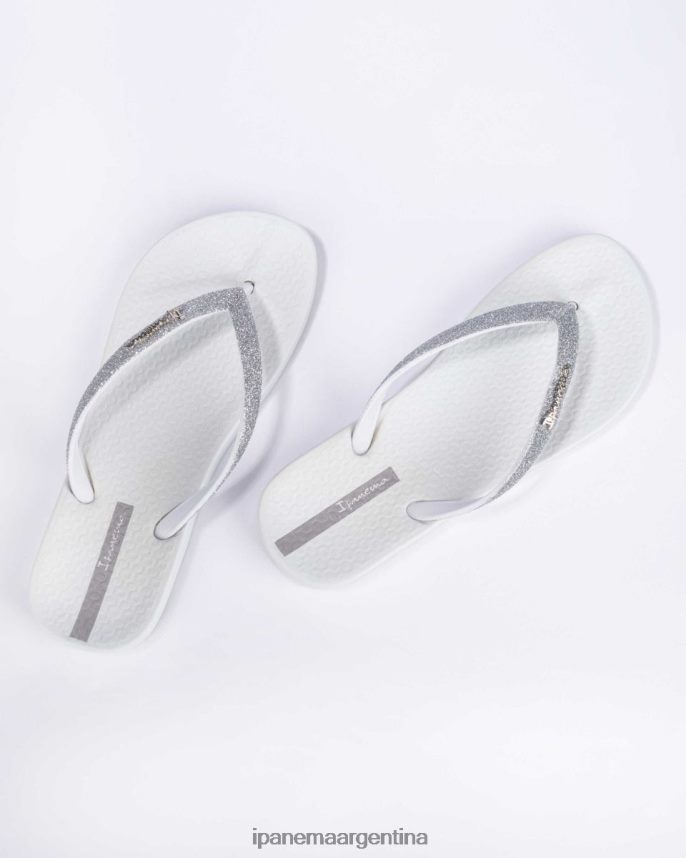 mujer blanco Ipanema brillo anatómico lolita calzado 082D6277