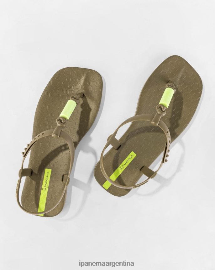 mujer caqui Ipanema cuenta de sandalia fiebre calzado 082D62180