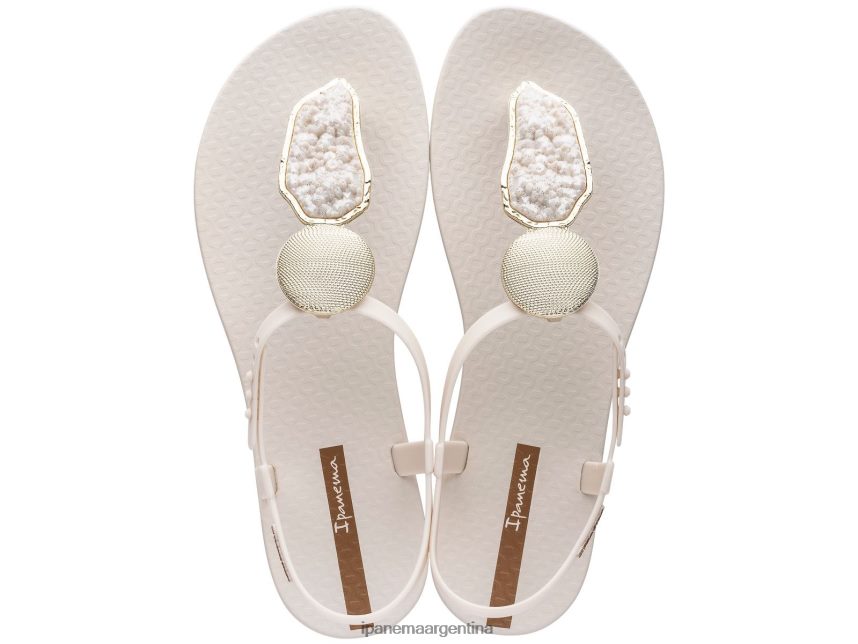 mujer marfil perla Ipanema elegante sandalia cristal calzado 082D62166