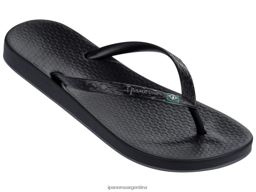 mujer negro Ipanema anatómica brillante 21 calzado 082D62302