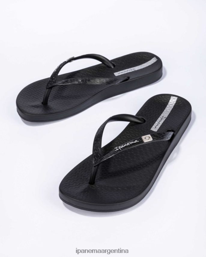 mujer negro Ipanema brasil anatómico calzado 082D6241