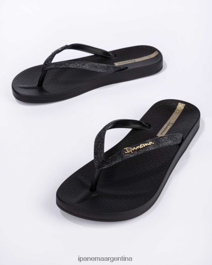 mujer negro Ipanema brillo anatómico lolita calzado 082D6273