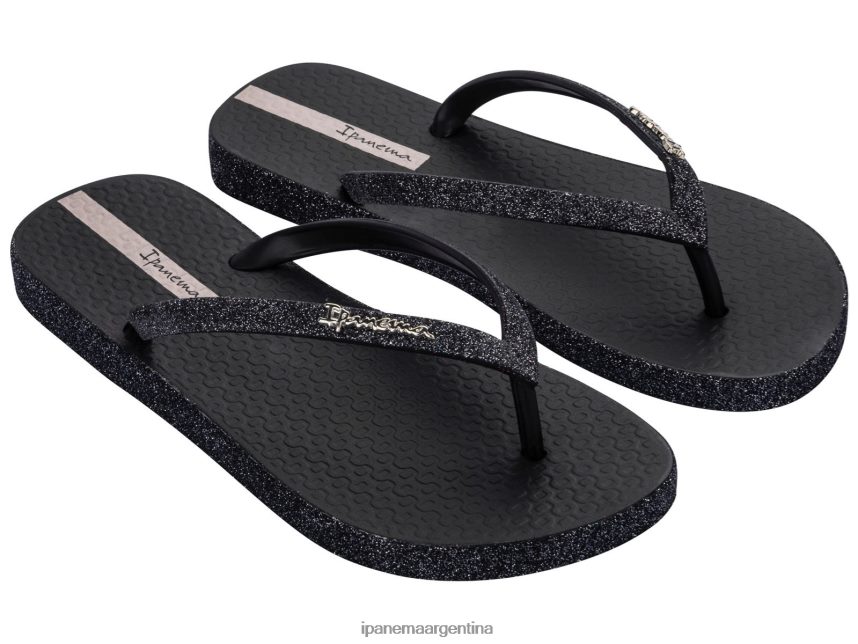 mujer negro Ipanema brillo maxi resplandor calzado 082D6278