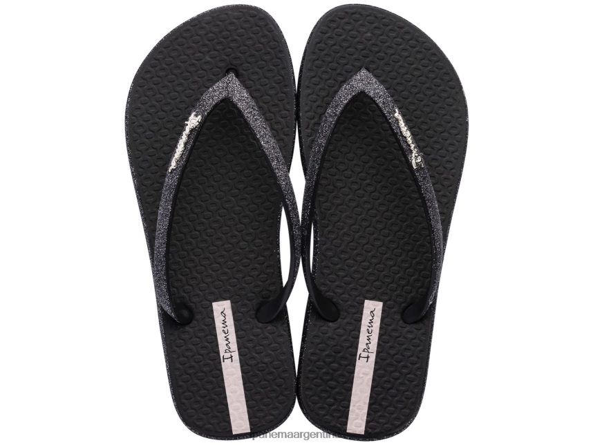 mujer negro Ipanema brillo maxi resplandor calzado 082D6278