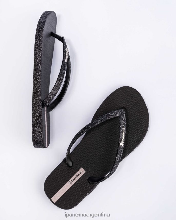mujer negro Ipanema brillo maxi resplandor calzado 082D6278