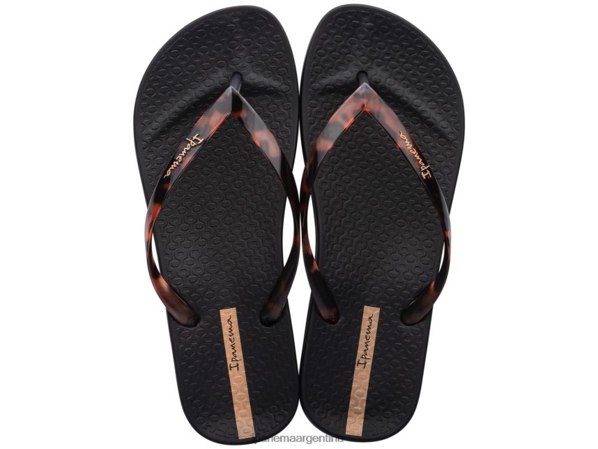 mujer negro Ipanema conectar caparazón de tortuga calzado 082D6281
