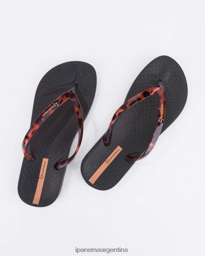 mujer negro Ipanema conectar caparazón de tortuga calzado 082D6281