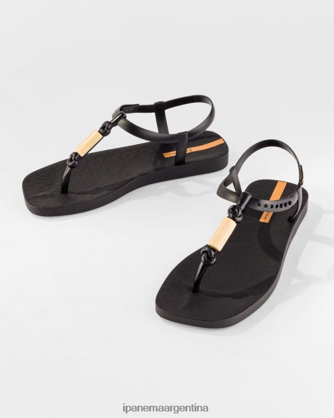 mujer negro Ipanema cuenta de sandalia fiebre calzado 082D62178