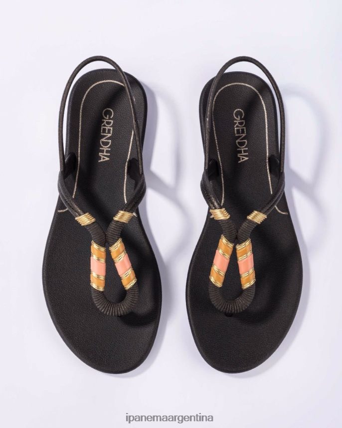 mujer negro Ipanema inspirar sandalia calzado 082D62232
