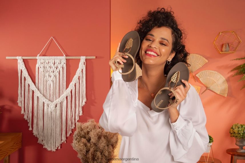 mujer negro Ipanema sandalia decorativa calzado 082D62235