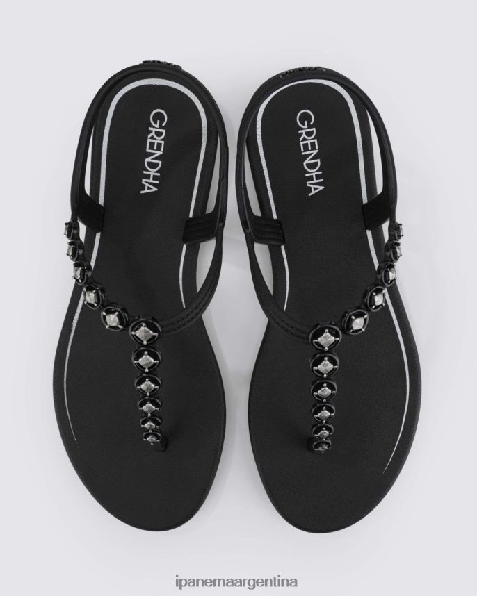 mujer negro Ipanema sandalia preciosa calzado 082D62134