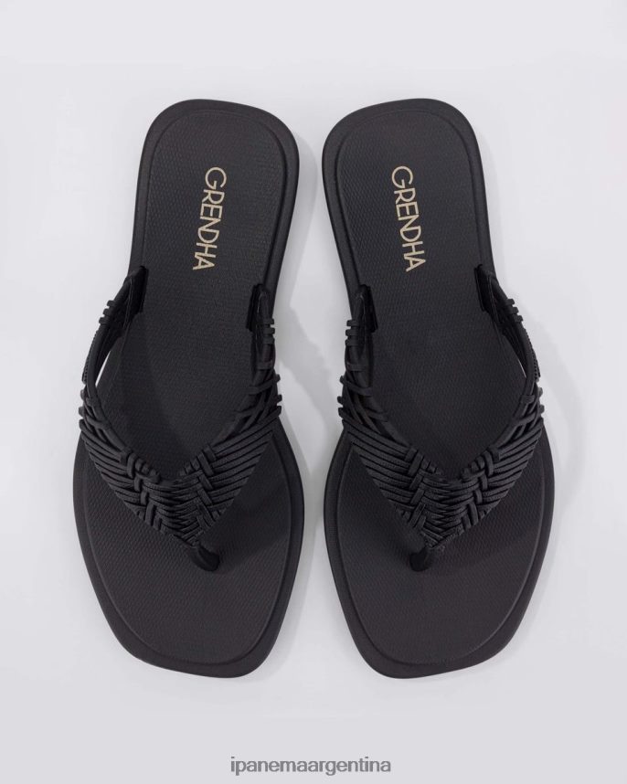 mujer negro Ipanema tanga ecologica calzado 082D62143