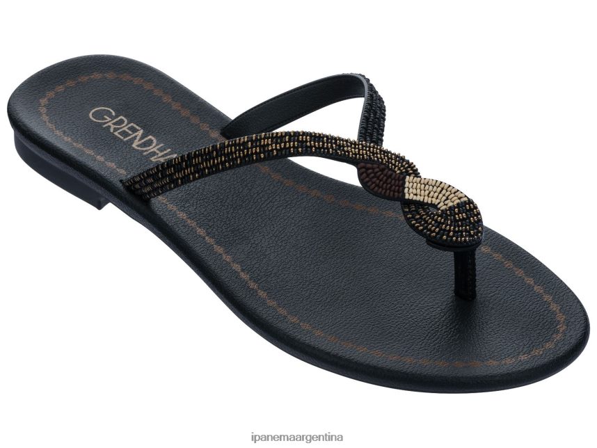 mujer negro Ipanema tanga torcida calzado 082D62276