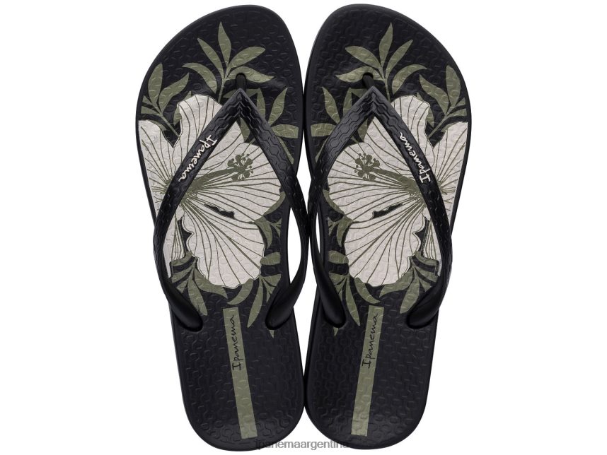 mujer negro Ipanema temas anatómicos calzado 082D62287