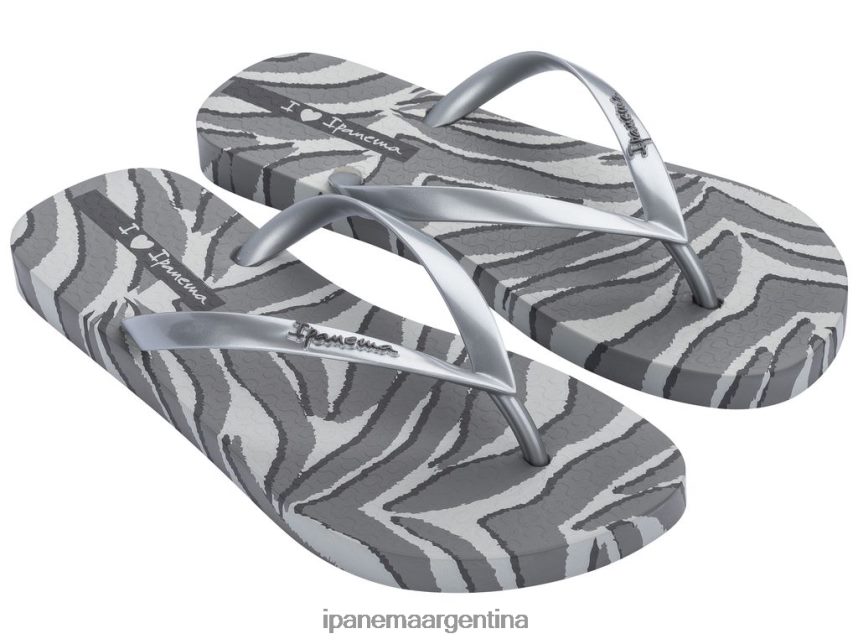 mujer plata Ipanema estampado de camuflaje de animales calzado 082D62171