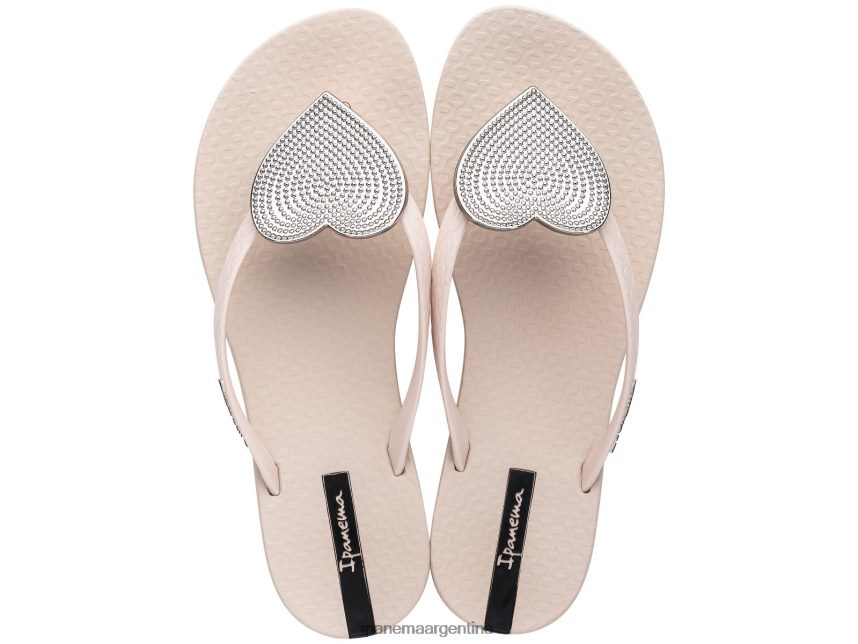 mujer punto marfil plateado Ipanema corazón maxi calzado 082D62210