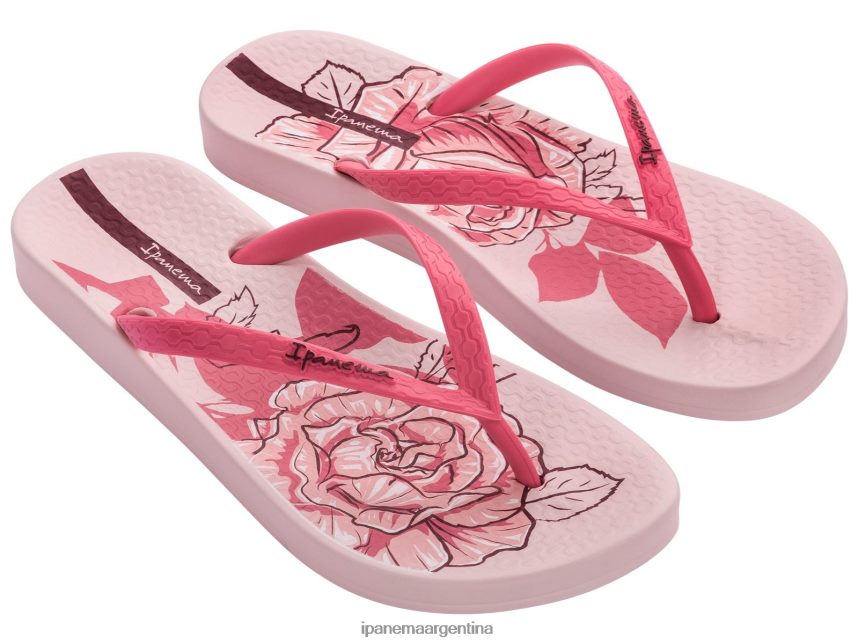 mujer rosa Ipanema flor anatómica calzado 082D6230