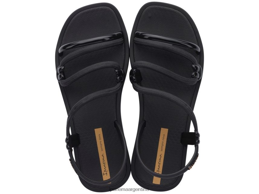 mujer negro Ipanema sandalia solar calzado 082D62117