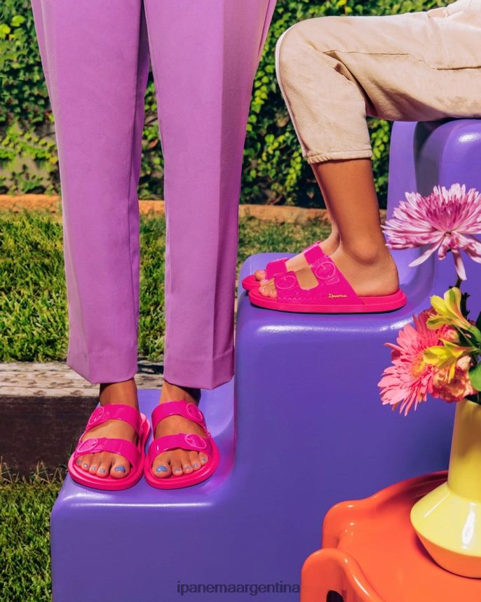 niños Rosa brillante Ipanema k siga la diapositiva calzado 082D62313